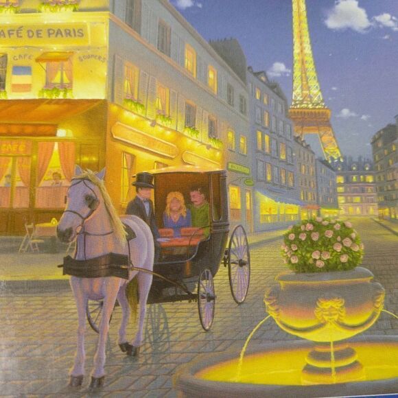 Al Hogue City of Moonlight & Romance II Limited Edition 1000 Piece Puzzle - Picture 1 of 7